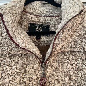 True Grit Sherpa Pullover quarter zip
